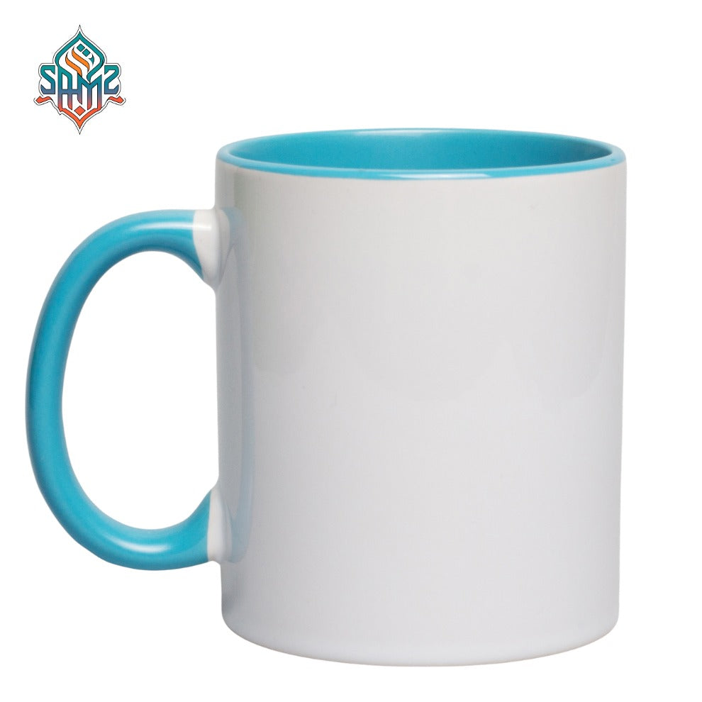 Custom Two Tone Mug 11oz – Personalized Mug with Your Photo, Logo or Text | Colored Handle & Inside Sublimation Mug | Custom Coffee Mug | SAMZ24