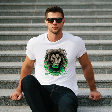 Untamed Energy Lion Graphic T-Shirt
