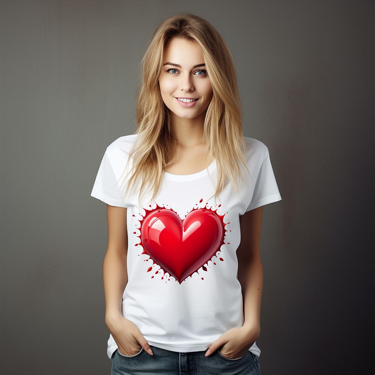 3D Heart T-Shirt