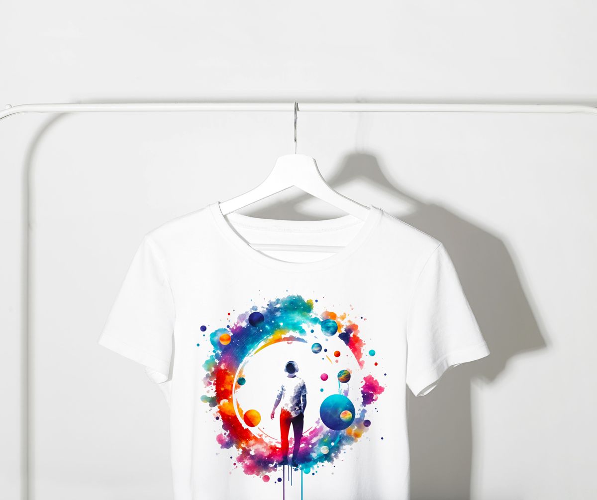 A colorful, abstract design Tshirt