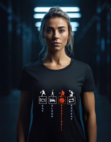 Eat Sleep Basketball Repeat T-Shirt