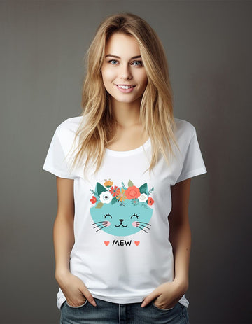 Cute Cat Face T-Shirt