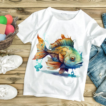 Watercolor Fish T-Shirt